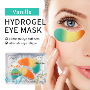 Kormesic Full English Hydrogel Eye Mask Eye Mask Sheet Eye Care Cross-Border Export Manufacturer Wholesale