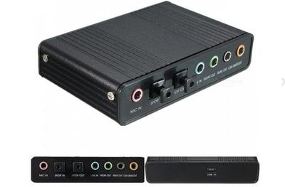 USB5.1聲卡外置獨立光纖功放音箱台式機筆記本環繞DTS5.1家庭影院