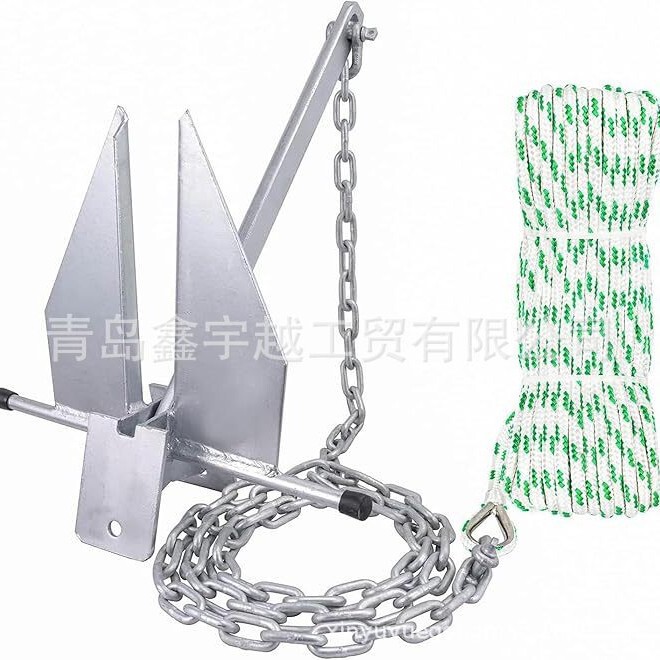 In-Stock Hot-Dip Galvanized Danfoss Anchor, Danfoul Anchor, Ship Anchor Set, Large Grip Anchor, Fluke Anchor