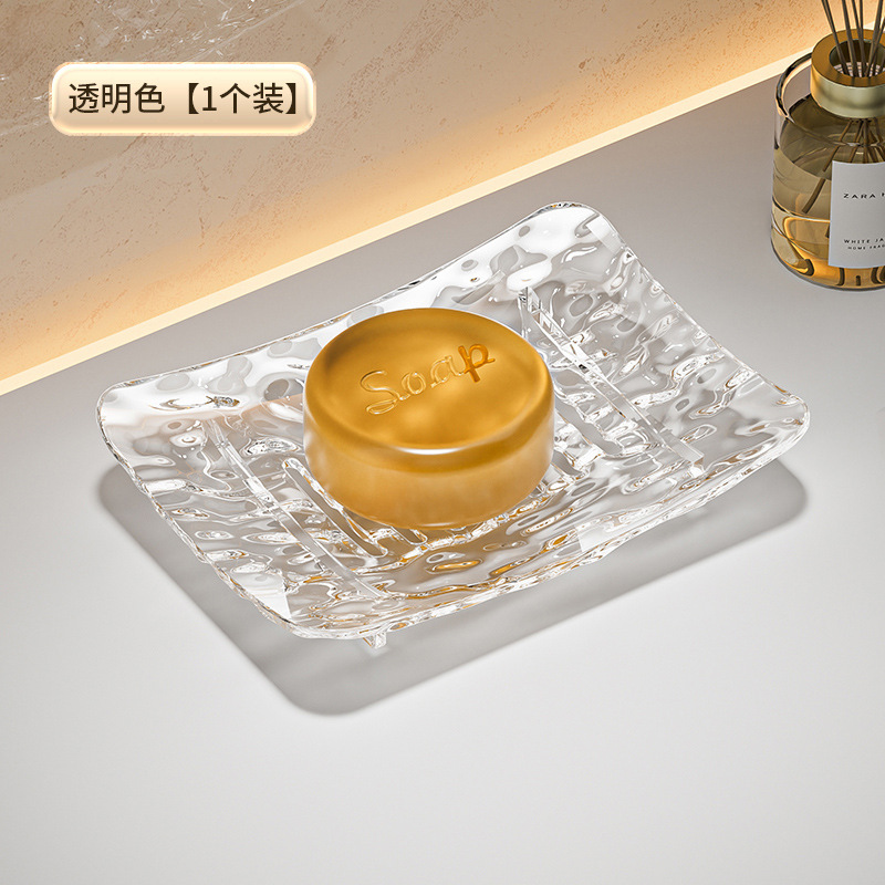 軽量高級家庭用石鹸箱、家庭用ハイエンド高価値排水石鹸皿、創造的な個性の単層収納ラック、新しいスタイル|undefined