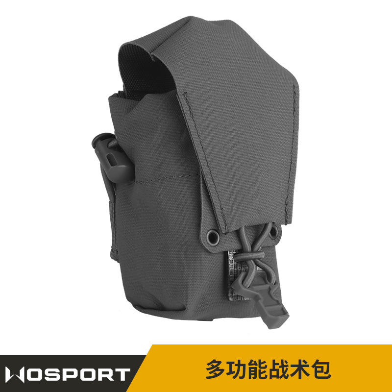 Wosport Multifunctional Tactical Bag, Elastic Adjustment, m System Mounting, Bag Cover Fixation, Multifunctional Loading