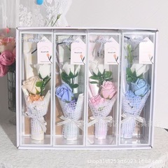 教师节礼物仿真玫瑰花束礼盒学生送老师礼物母亲节送妈妈玫瑰花束