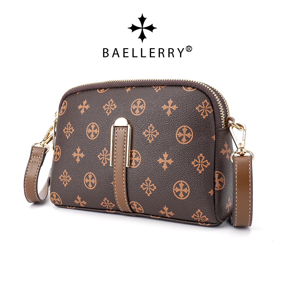 baellerry new women's crossbody bag European and American cross pattern MINI small square bag versatile portable shoulder bag for women_voghion.com