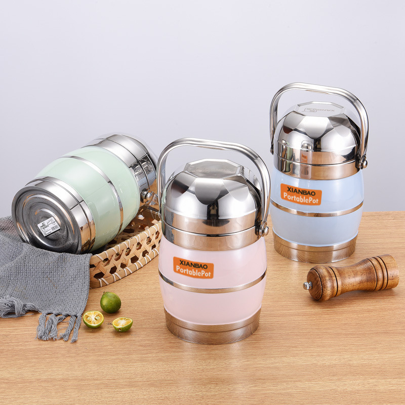 Fiambrera aislante de acero inoxidable