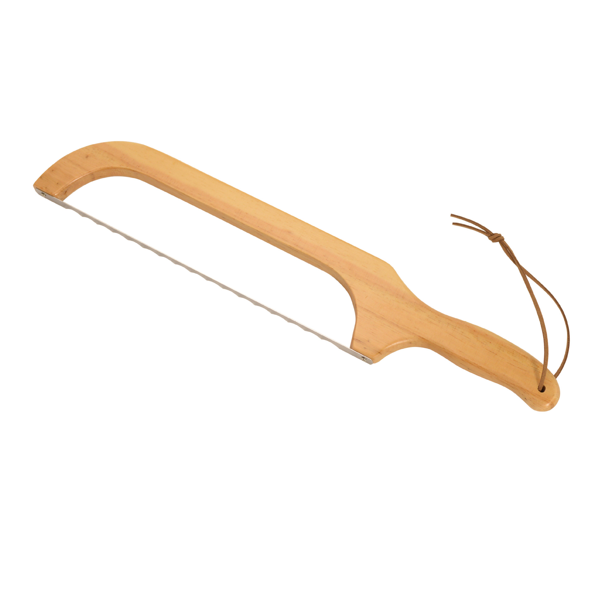 Nuevo producto de pan tostado serrilla simple herramienta de corte de pan madera sierra de corte de pan