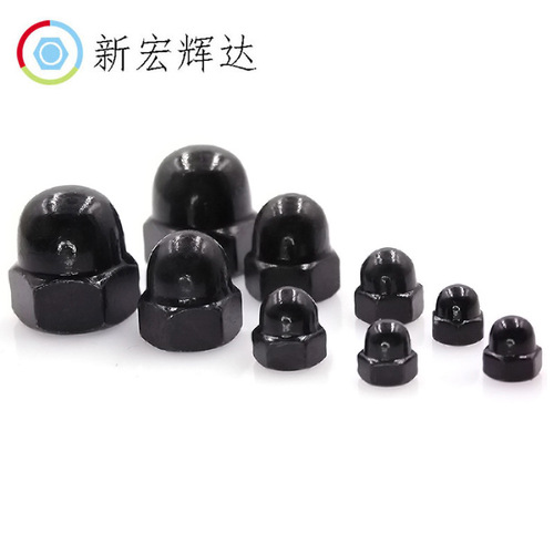 Cap type nut nut plated with black zinc one piece architectural decorative nut semicircle M3 M4 M5 M6 M8 M10M12
