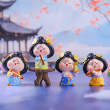 国潮风唐妞驾到声乐摆件树脂工艺品装饰品送朋友节日礼品厂家直销