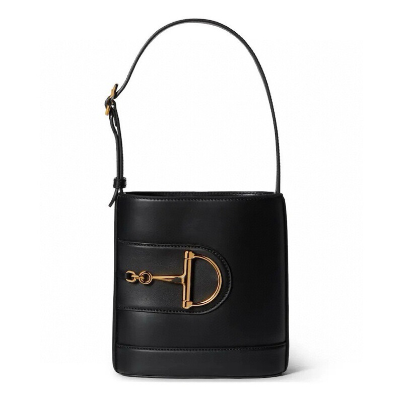 French Fashion Saddle Bucket Women's Bag 2025 New High-End Single Shoulder Crossbody Handbag Genuine Leather 833665 French Fashion Saddle Bucket Women's Bag 2025 New High-End Single Shoulder Crossbody Handbag Genuine Leather 833665