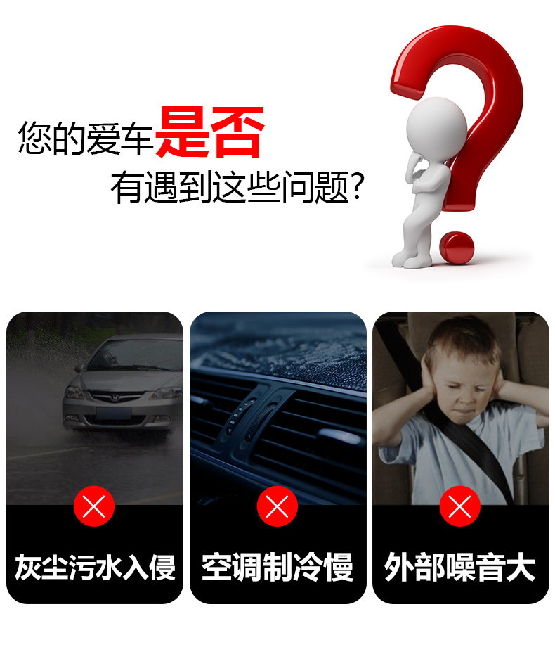 Baojun Yueye Plus Modified Car Door Soundproof Sealing Strip Noise Reduction Dustproof Water-Resistant Accessories Decorative Strip