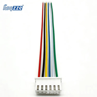 XH2.54-6P���Ӿ� �t���S�{�׾G6ɫ�� UL1007 24AWG UL�J�C