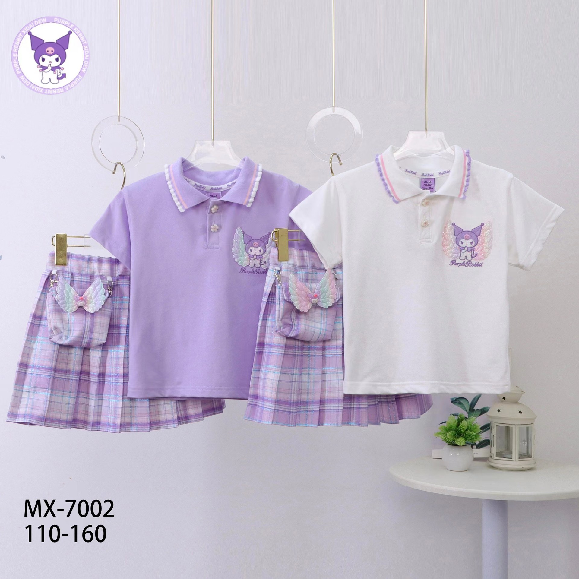 Mädchen Sanrio Polo Kragen Rock Set Sommer Für Große Kinder_voghion.com