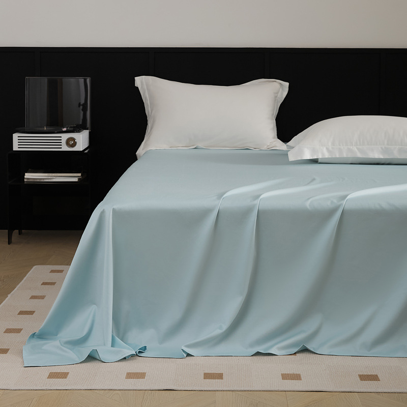 Nueva sábana de algodón de fibra larga 100S de una sola hoja de 1,5 m sábana de algodón agradable para la piel sábana de 1,8 m