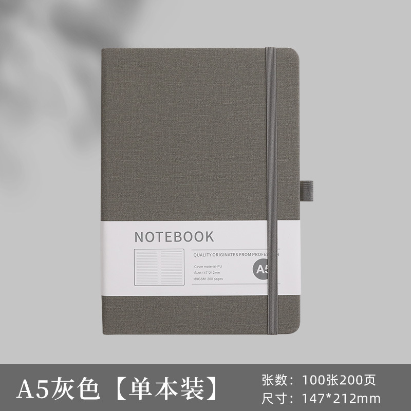 笔记本定制a5商务加厚办公用绑带日记本a6随身口袋本皮面记事本子|undefined