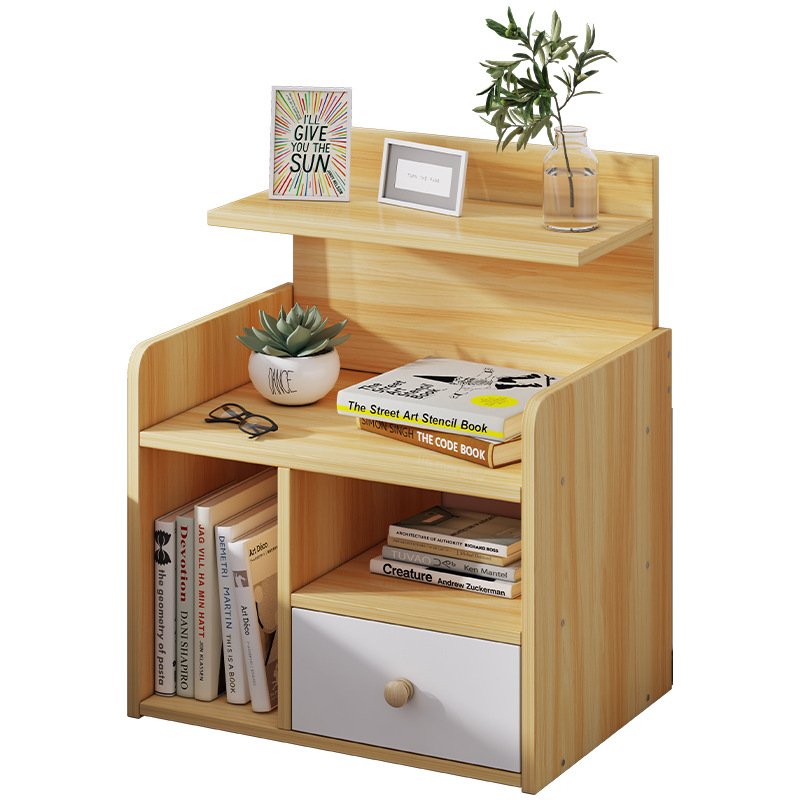 Mesa de cabezal de cama simple y moderno armario pequeño para alquilar estante de almacenamiento simple al lado de la cama armario de almacenamiento del dormitorio