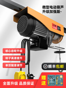 Mini Electric Hoist 220V Household Small Crane 1 Ton Decoration Hoist Sand Lifting Crane