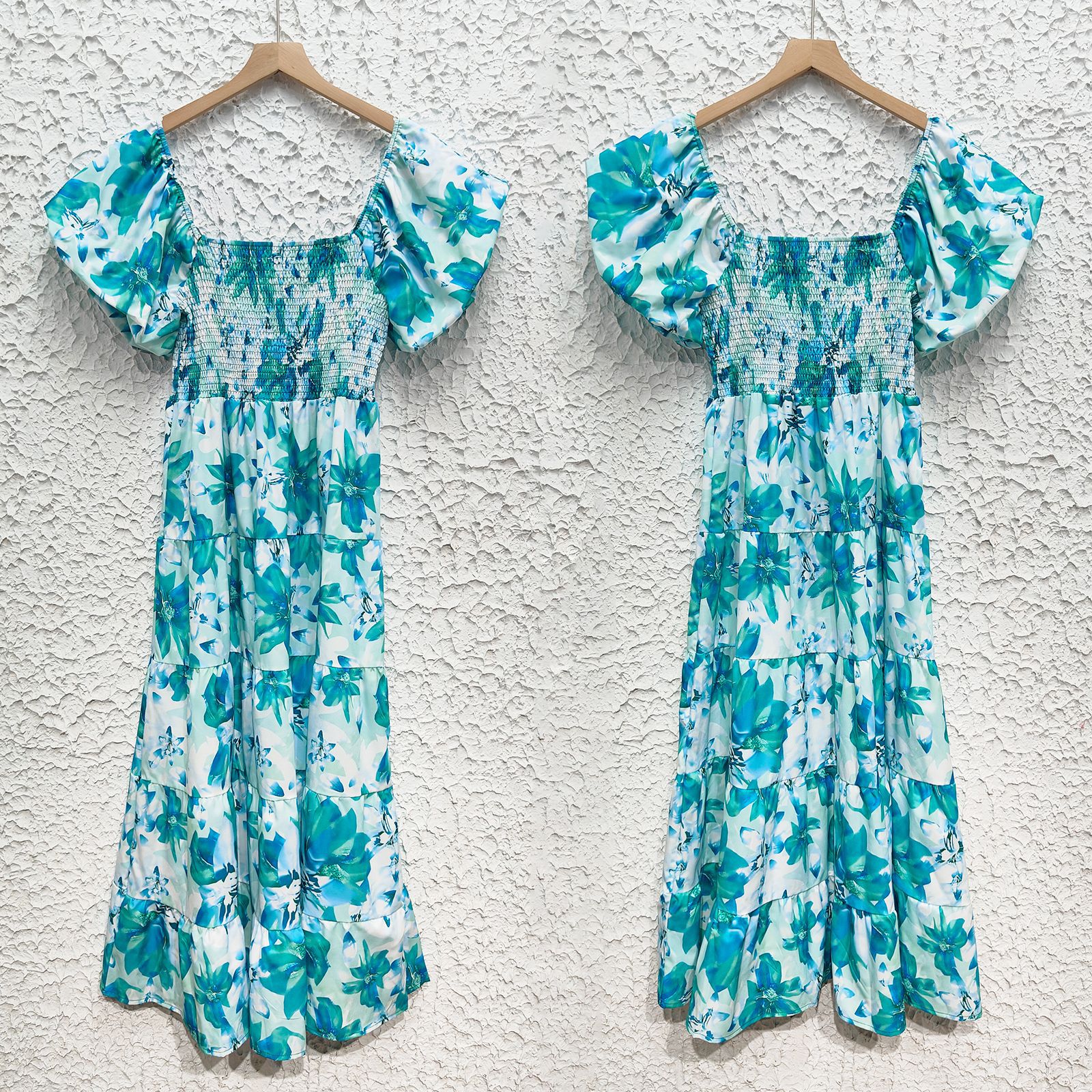 385g Weight Maxi Long Dress Dress Length Type Long Sleeve Sleeve Length Swing Dress Dresses Type Puff Sleeve Sleeve Type Polyester Fabric Type High Waist Waist Line Holiday, Daily Occasion U Neck Neckline Regular Fit Fit Type Plaid, Flower Pattern Summer Season Women's Gender Printing Design Vacation Style Wholesale Women's Vacation Printing Plaid Flower Holiday Daily U Neck Long Sleeve Swing Dress 3