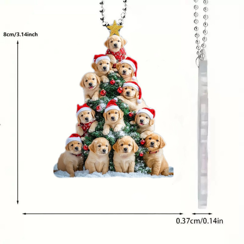 Nuevo transfronterizo 250 aniversario de la libertad de los Estados Unidos campana acrílica colgante decoración perro divertido colgante image 8