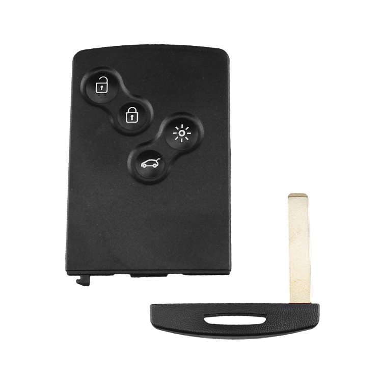 Suitable for 4-button Renault Megane Koleos smart remote car key shell replacement case