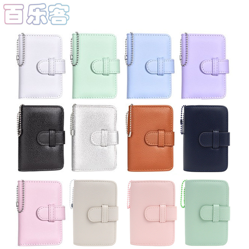 Suitable for Fuji Instant Camera Mini12 Photo Album 3inch Portable Litchi Pattern Insert-Type Photo Album with 32 Pages New Model