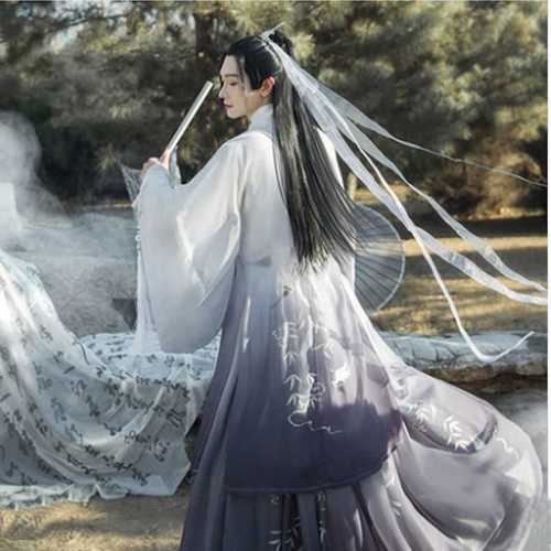 Chinese Hanfu knight warrior swordsman prince cosplay costume for men Han Tang Ming Wei-Jin style Chinese traditional folk costumes for man