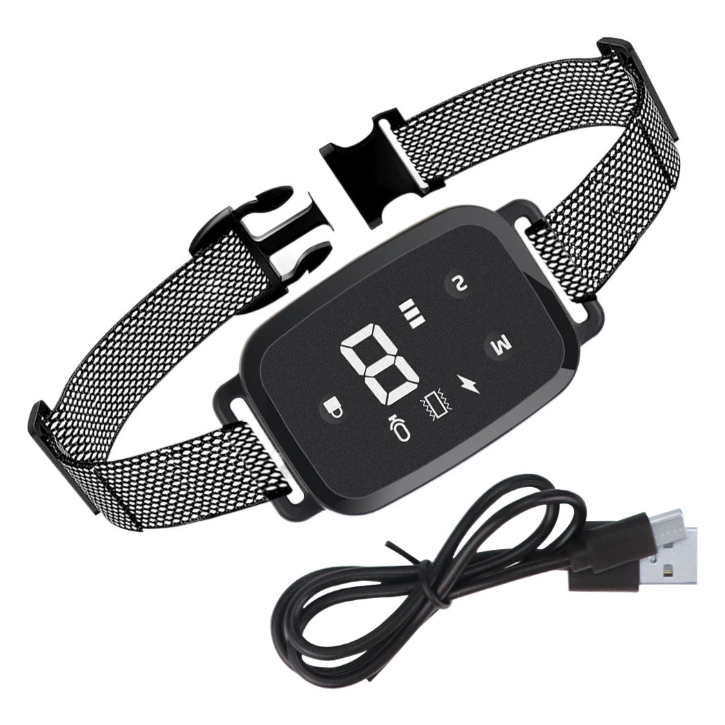 Трансграничный ошейник для дрессировки собак цифровой дисплей автоматический Электрический шок лай Стоп сенсорный экран зарядка Водонепроницаемый Интеллектуальный дрессировщик собак