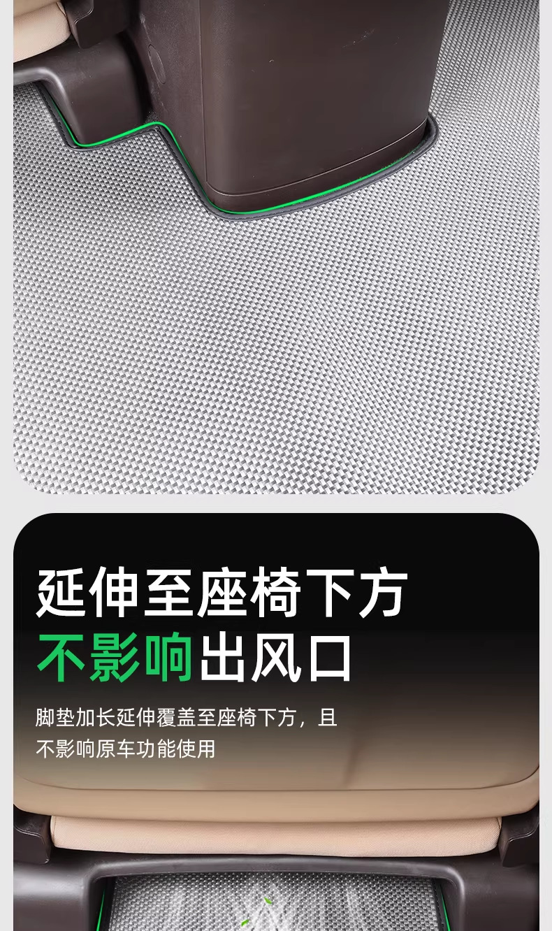 22-26 Models of Denza D9 Special Floor Mats, Quick-Drying, Easy to Care For, Stain-Resistant, Middle Row/Full Car Carpet Floor Mat Accessories