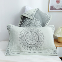 纯棉枕巾一对装全棉纱布加大加厚枕头巾四季学生成人欧式情侣枕巾