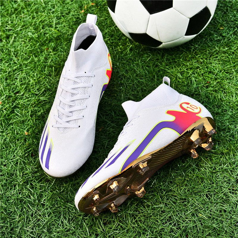 Neue hohe Hallenfußballschuhe mit langen Spikes für Wettkampf und Training, Outdoor-Sportschuhe, Cross-Border_voghion.com