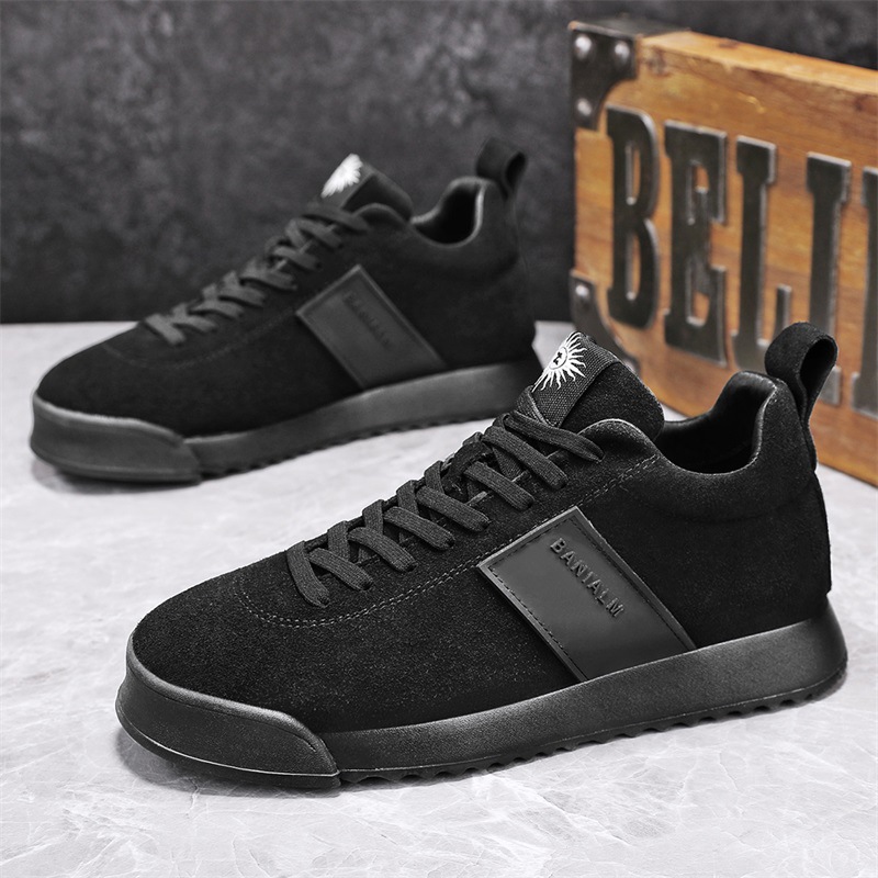 2025 diseñador zapatos Forrest Gump transpirables de terciopelo de vaca samurai de suela gruesa antideslizante herramientas al aire libre zapatos casuales para hombres