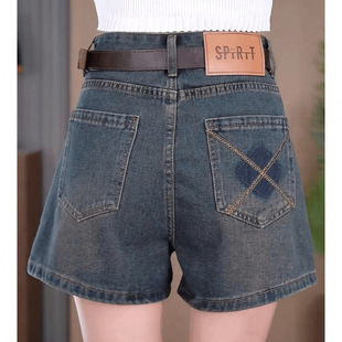 High-Waisted Denim Shorts Summer Thin 2025 Slim New Loose Plus Size Trendy Hot Pants