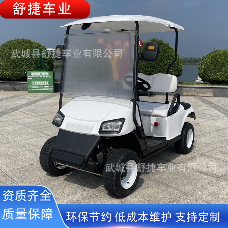 电动高尔夫球车观光车酒店机场接机巡逻景区旅游两座高尔夫球车