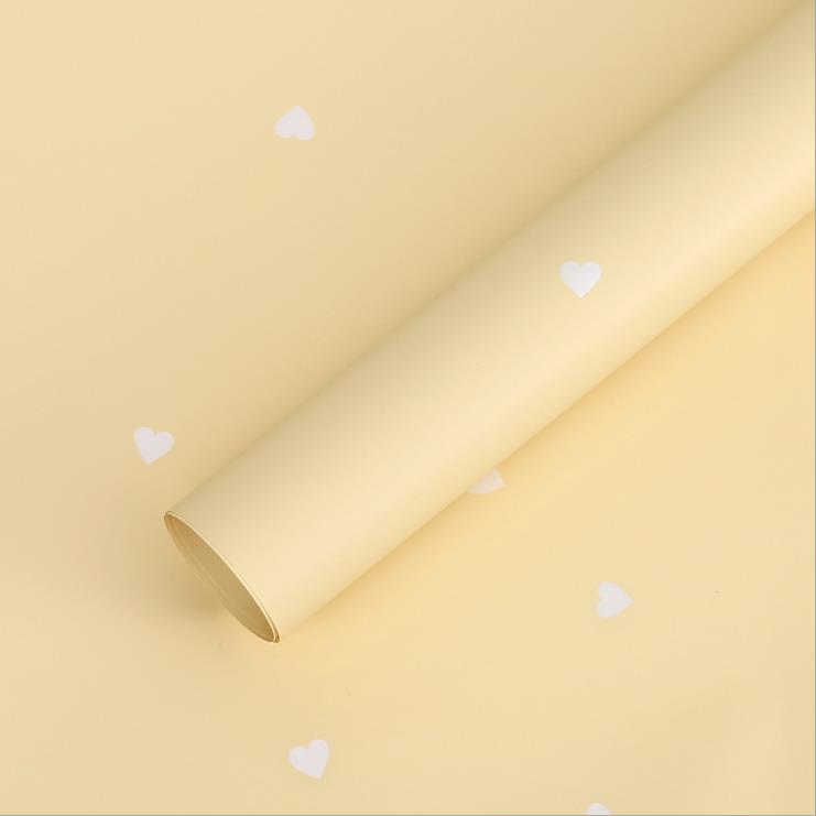 Flower Party Factory Venta al por mayor Bronceado Amor Romántico Papel de embalaje de flores Embalaje de San Valentín Papel de flores Florería Material de embalaje de regalo