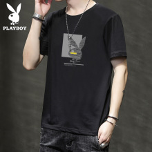分销代理  潮男士韩版修身休闲圆领印花短袖T恤衫男