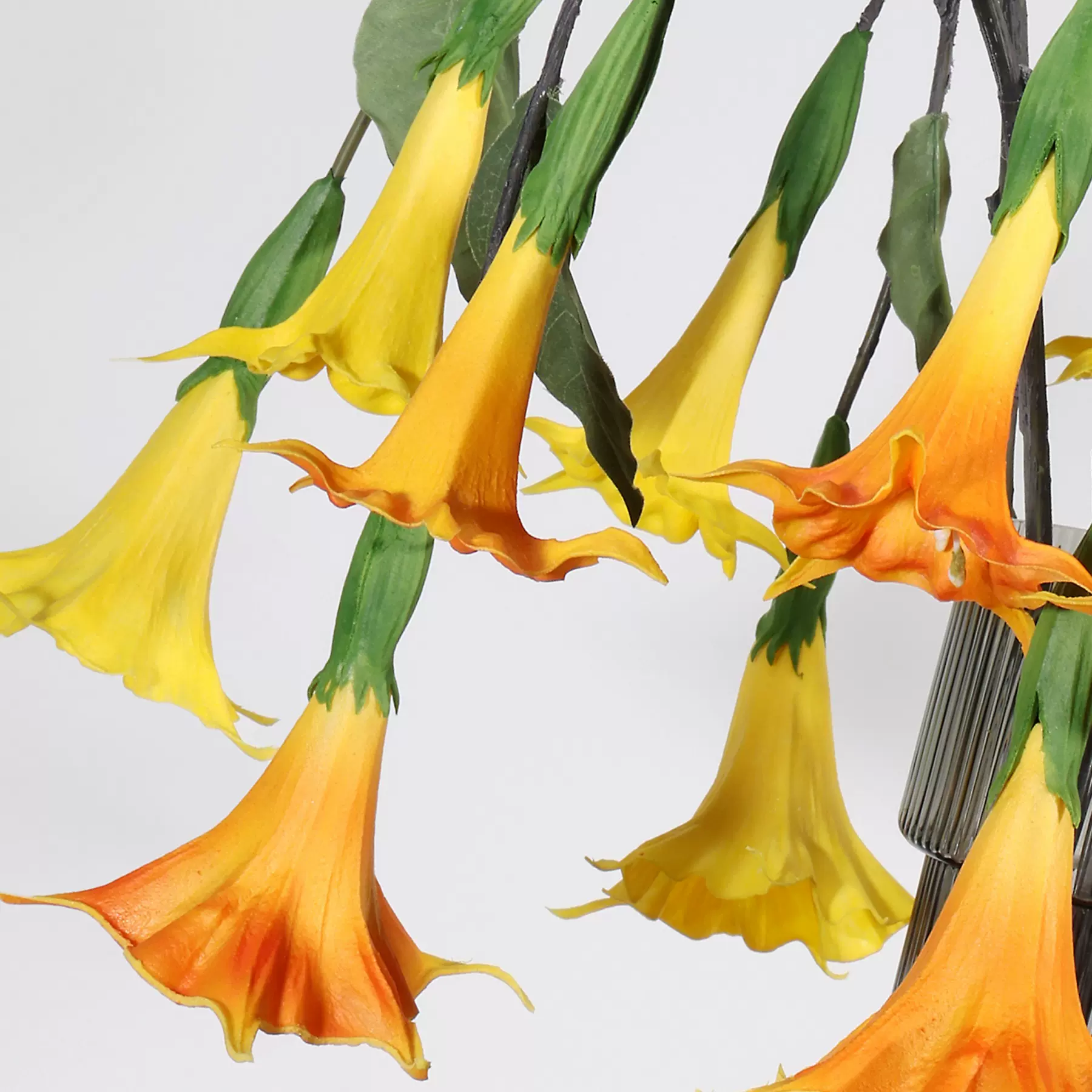 高档pu曼陀罗仿真花婚礼装饰挂壁垂吊仿真绿植物花园装饰人造假花