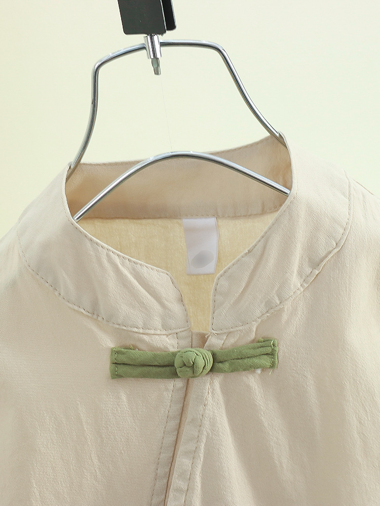 7925 Traje Hanfu de verano para niños Traje Tang de estilo nacional Traje de dos piezas Vestido de verano para niños Nueva ropa china de algodón y lino para bebés