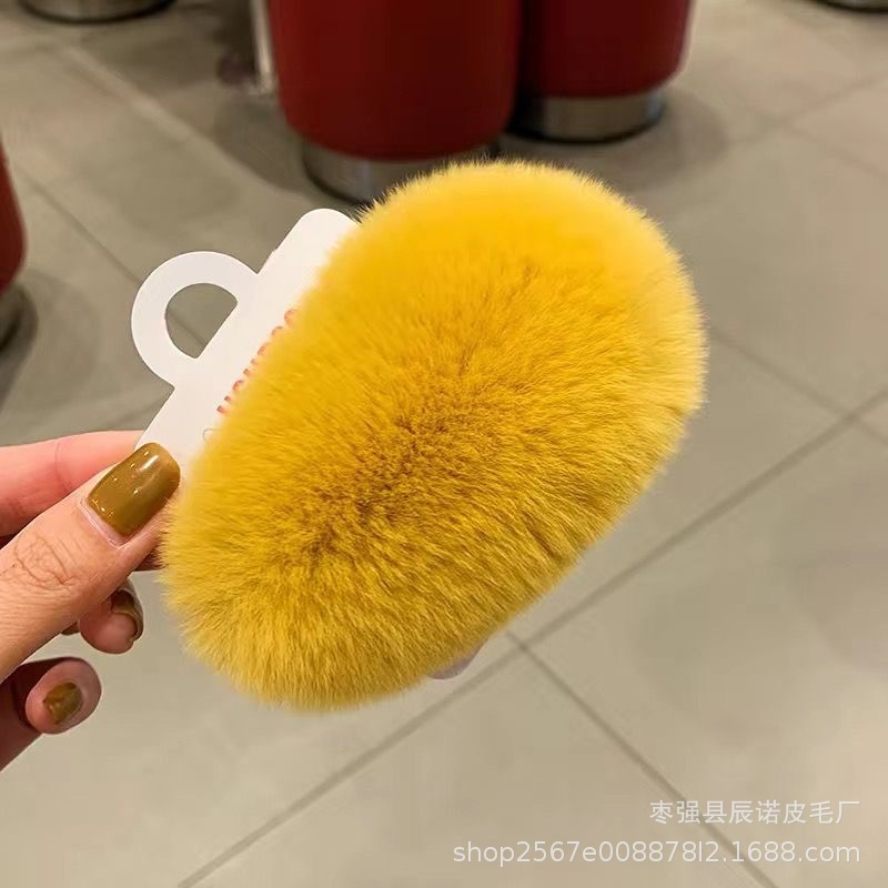 毛皮ヘアクリップ韓国インリアルレッキスウサギの毛かわいいぬいぐるみヘアクリップ毛皮 bb クリップインターネット有名人のヘアアクセサリー子供のヘアアクセサリー|undefined