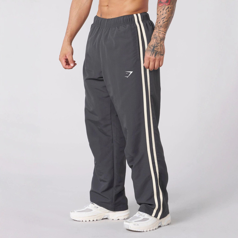 Cross-Border Gym Muscle Sports Fitness Pants Men's Outdoor Running Basketball Pants Training Casual Straight Pants Printing