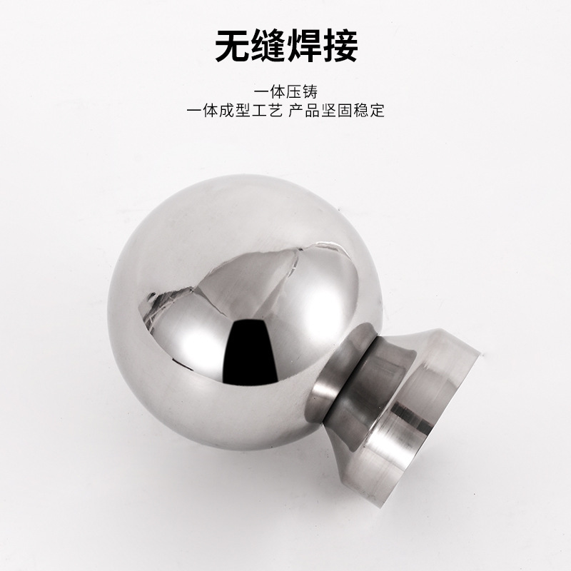精品ステンレス中空連体ボール階段手すり装飾ボールホルダー手すりフェンス部品ホルダー付き連体|undefined
