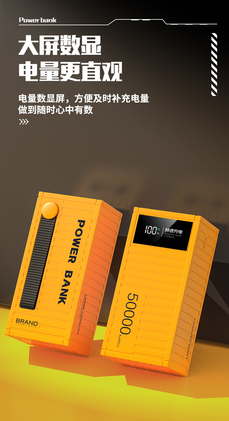 66W Süper Hızlı Şarj 50000mAh Dijital Ekranlı Outdoor Taşınabilir Pil Şarjı