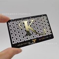 金属卡vip卡制作镂空镜面不锈钢会员卡印刷黑卡健身美容VIP会员卡
