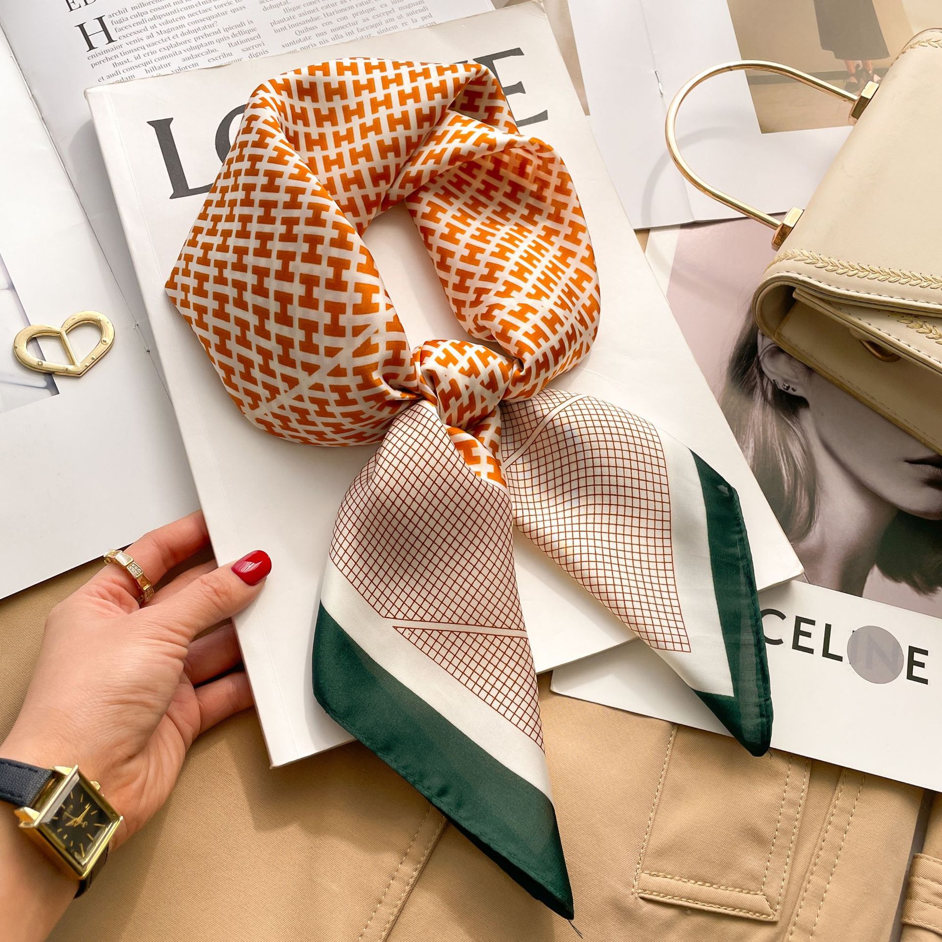 A0103 H 알파벳 공간 오렌지