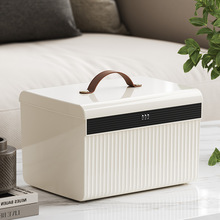 密码收纳箱贵重物品储物箱隐私文件证件整理盒带锁药箱首饰保管柜