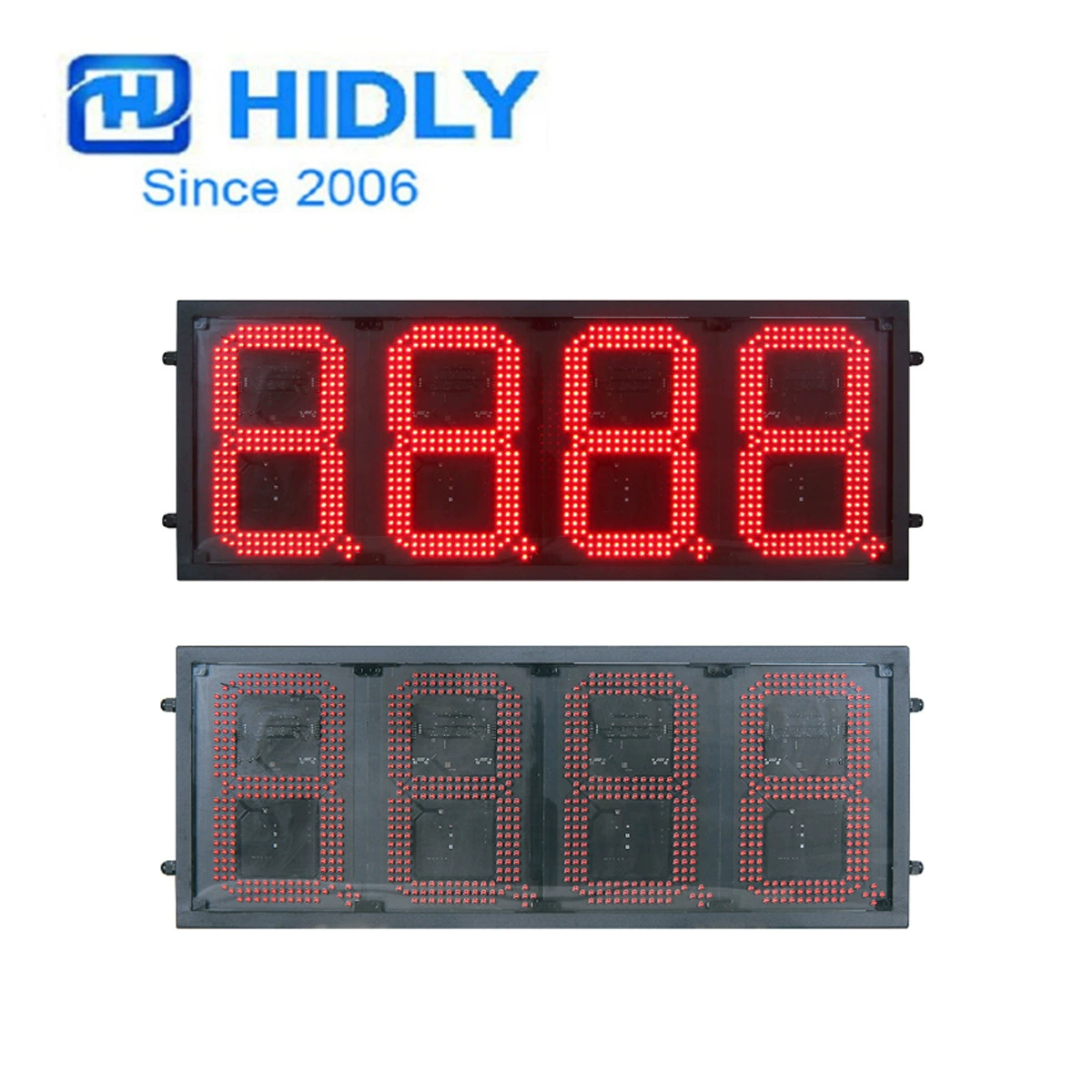 Питательная LED цена нефти экран 10-дюймов красный наружный 8888 экран цены на нефть пульт дистанционного управления LED цена на нефть плитка