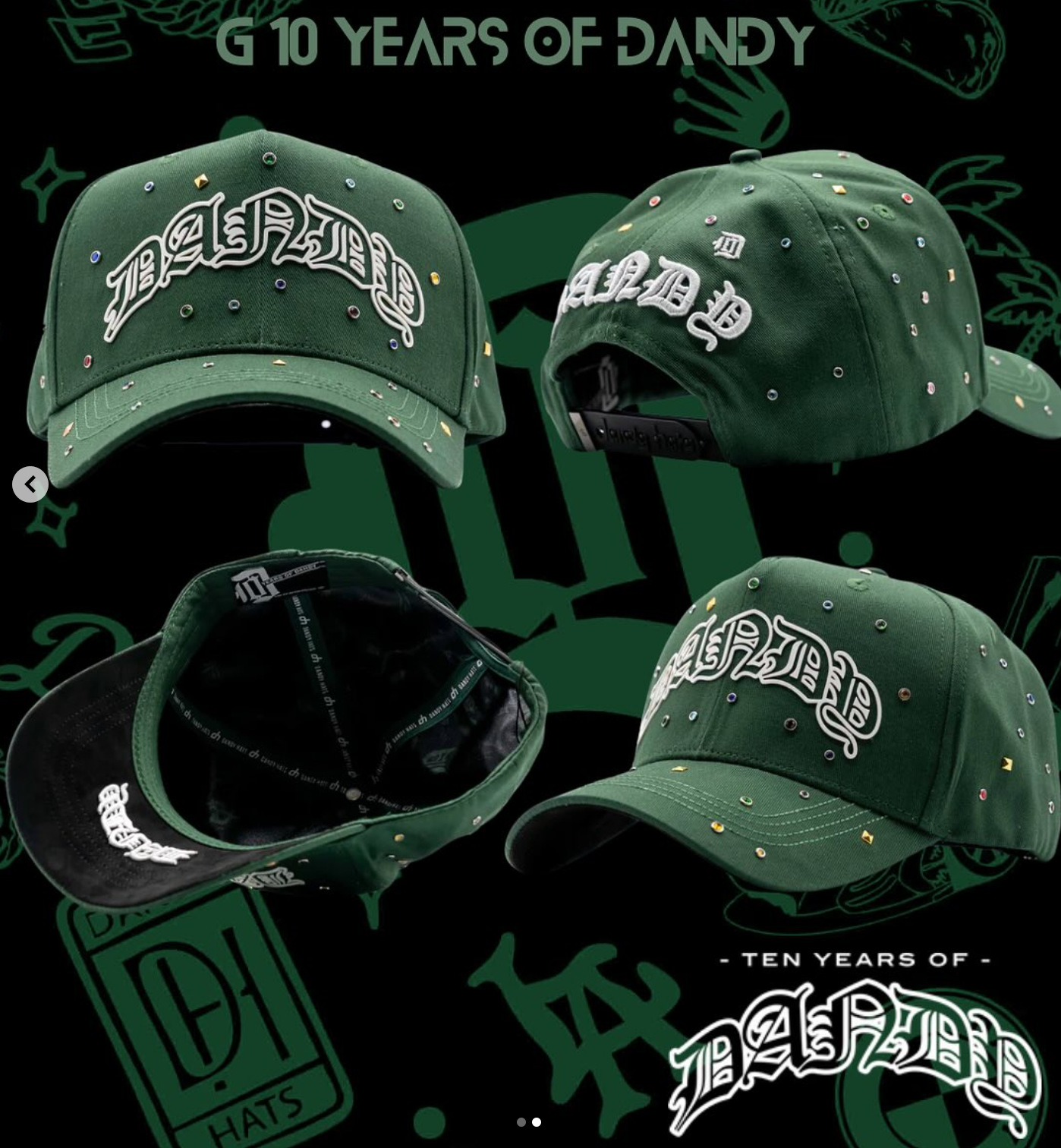 Aliexpress spot Dandy letras bordadas ajustables gorra de boca de pato borde curvo con taladro gorra de béisbol