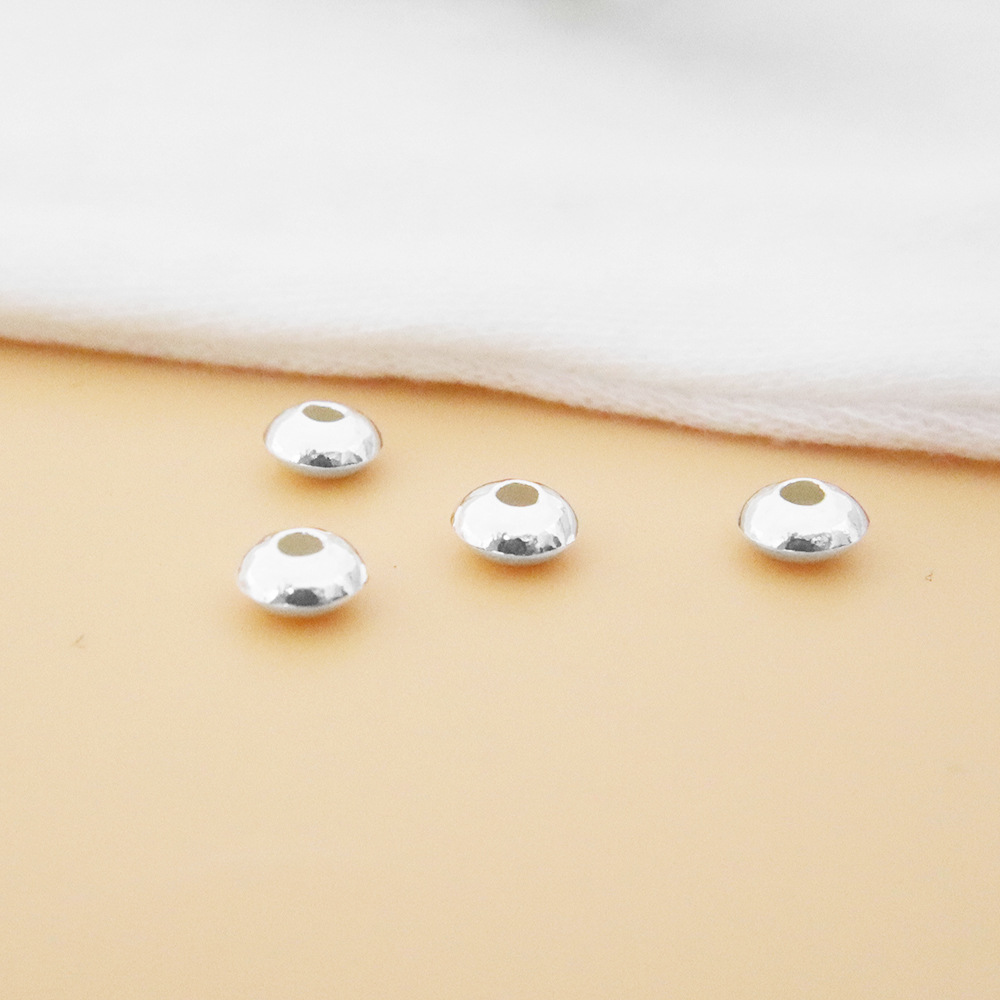 3g Weight Beads Jewelry Making Type DIY Jewelry Accessories Classification 1 Piece Quantity 925 Sterling Silver Material Solid Color Pattern Simple Style Style 1 Piece 925 Sterling Silver Solid Color Jewelry Accessories 6