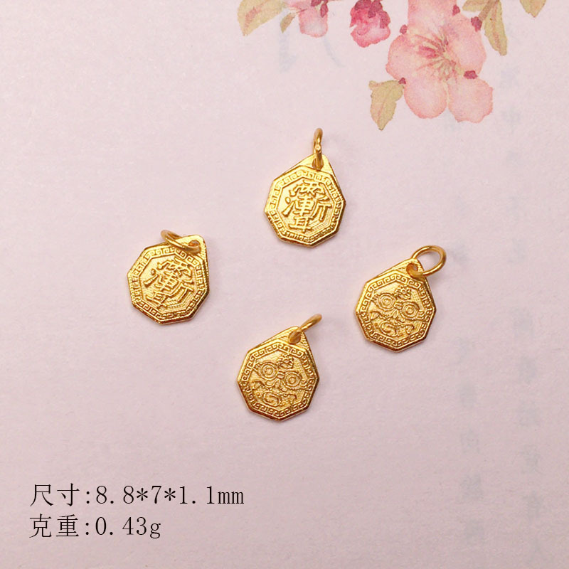 DIY Accessories s925 Silver Gold Plated Small Drop Necklace Pendant Bracelet Pendant Bracelet Beads Beads Jewelry Material