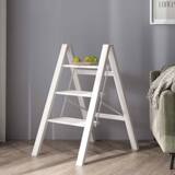 Белая цветочная стойка Портативная алюминиевая сплава домашняя лестница многофункциональная складная лестница