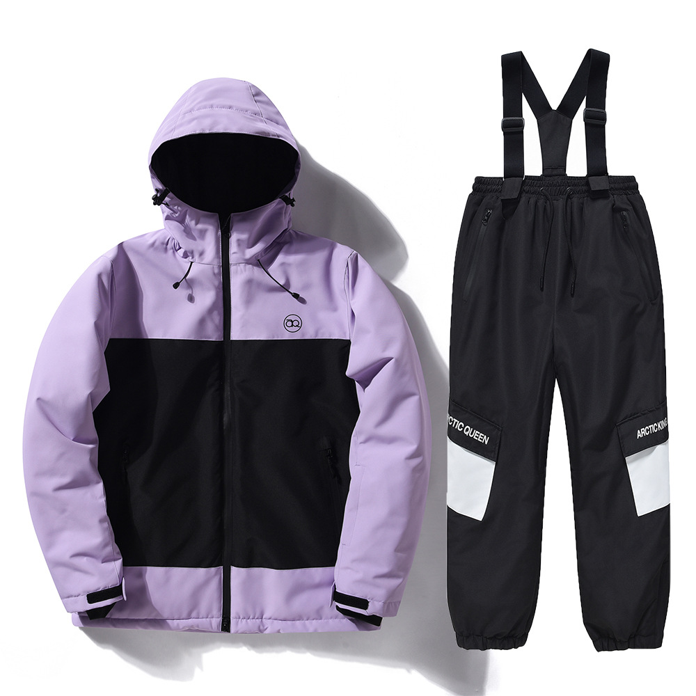 Purple black trousers