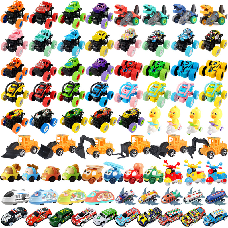 Juguetes divertidos para niños, coches de rally, set de puestos de venta caliente, simulación de mini coches de juguete inerciales