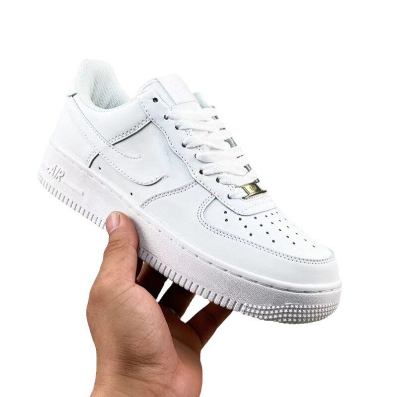 经典空军一号Air Force 1 07黑武士复古耐磨 低帮全白板鞋 男女款|undefined